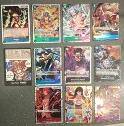 One Piece Cards, All in Mint Condition Make Offer