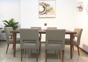 Mid-Century Dining Table and 6 Chairs Set