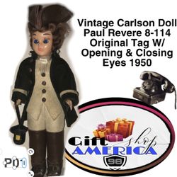 Vintage Dandee Doll The First Americans Paul Revere P01