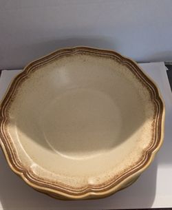 Vintage Mikasa Whole Wheat 8" Bowls Rimmed E8000 Made In Japan Stoneware