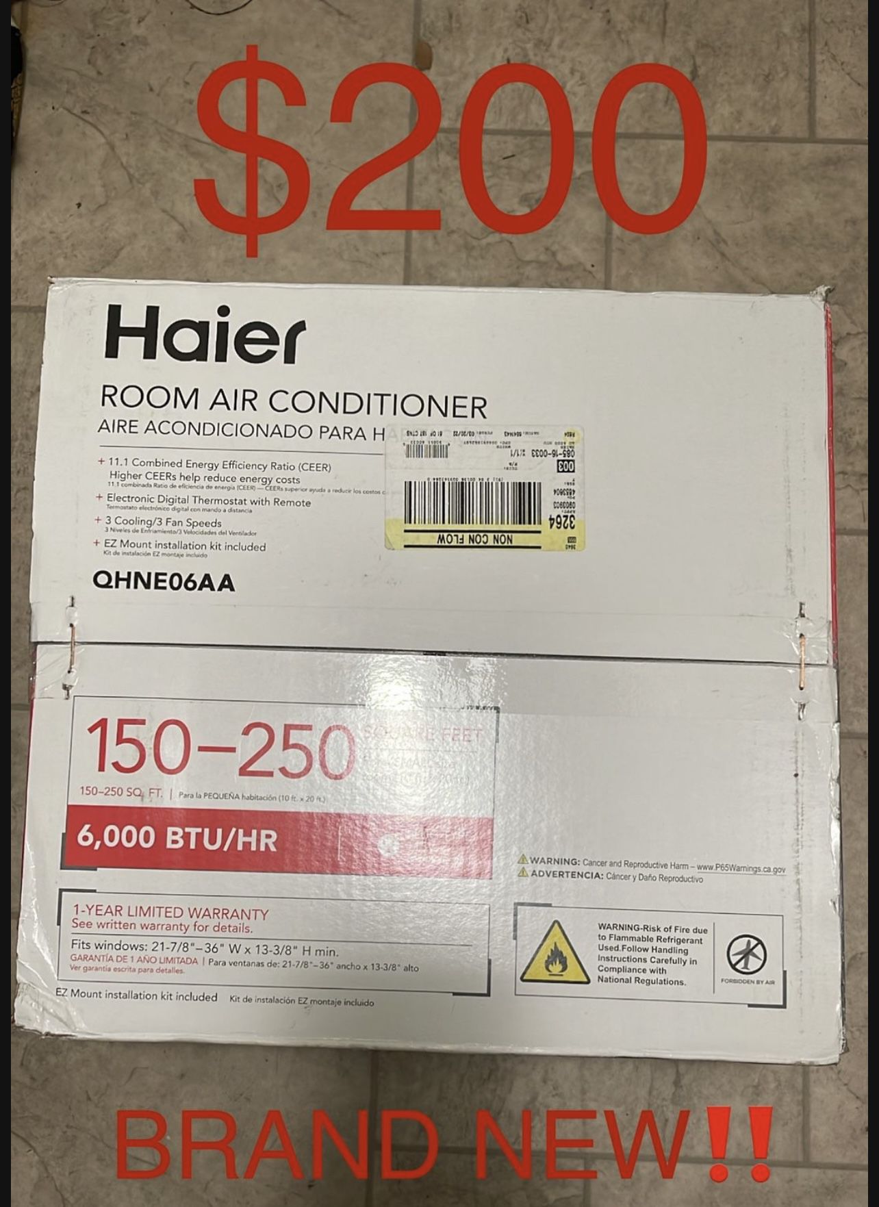 Haier Air Conditioner 6000 BTU 