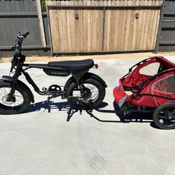Electric Bike 750w With Kids Wagon $750 Cash Only Pick Up Only
