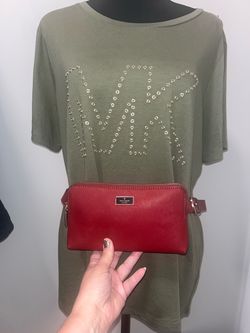 NWT Kate Spade Red Saffiano Leather Belt Bag