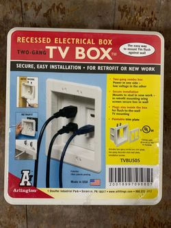 📺 Arlington TVBU505 Recessed TV Box – Brand New! ✅