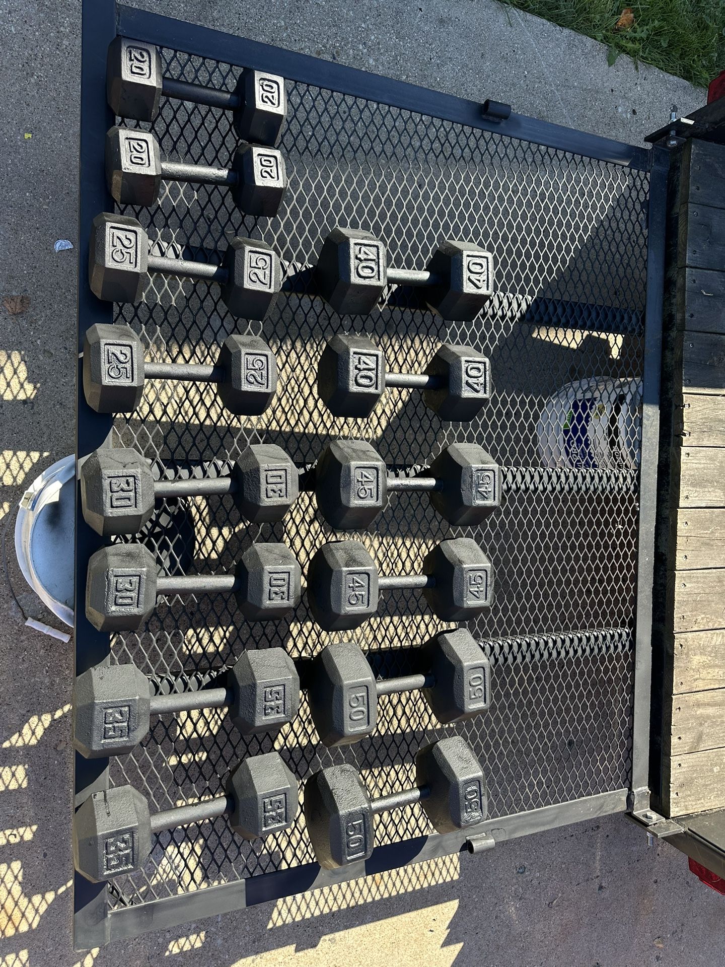 Complete Cast Hex Dumbbell Set
