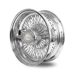 Luxor Wire Straight Lace Reverse Chrome 72 Spoke Wheels Rims