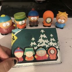 South Park Wallet + Mini Figurines