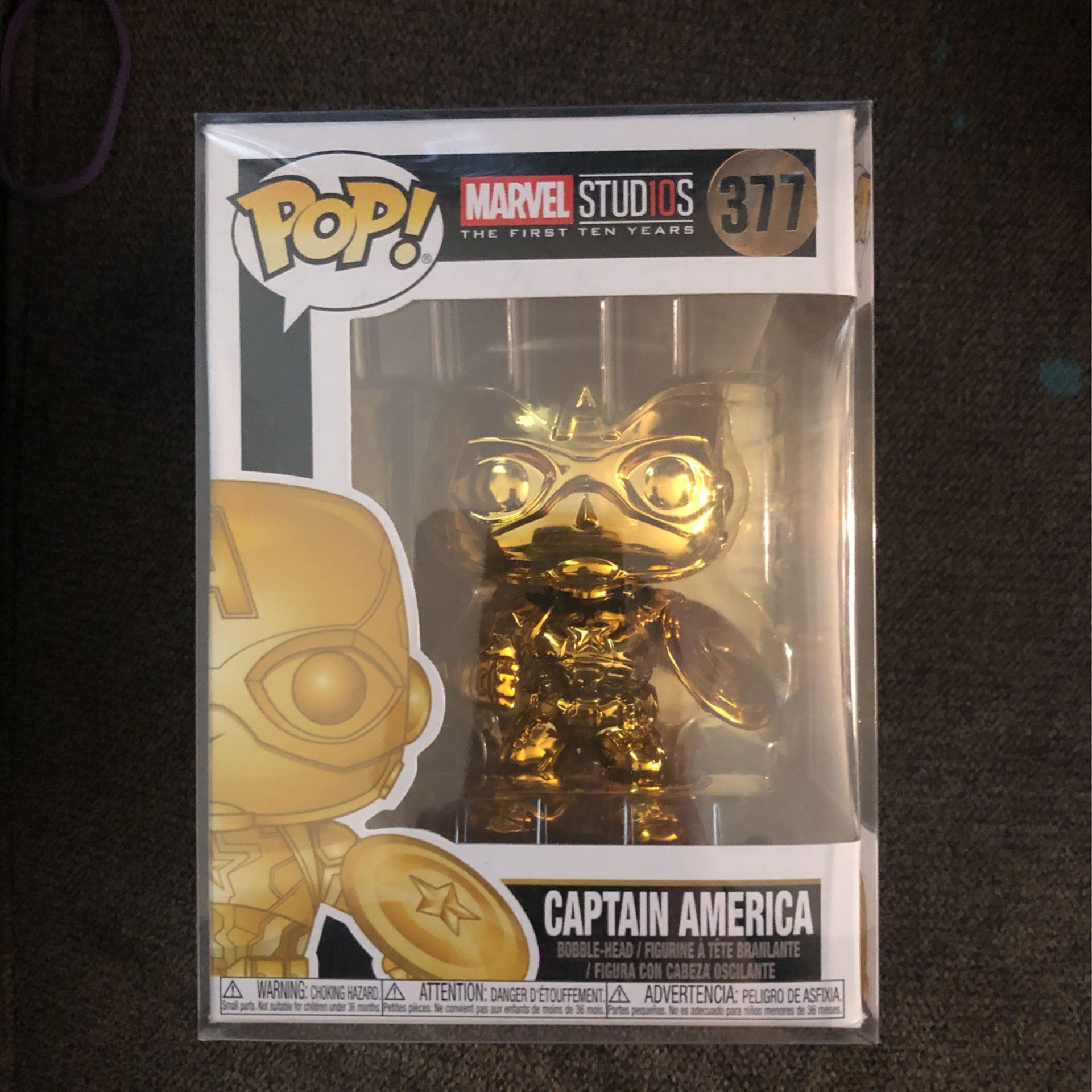 Funko Pop #377 Gold Captain America