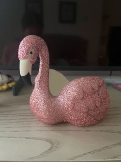 Flamingo bath and body candle holder