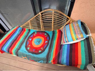 Bamboo chaise lounge