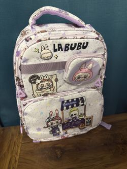 Purple Labubu Backpack