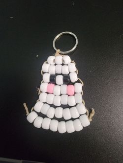 Ghost bead hand craft key chain