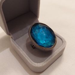 BEAUTIFUL STONE RINGS lOVER GOLD FINISHED SILVER FROM TURKEY- SIZE ADJUSTABLE 🪬