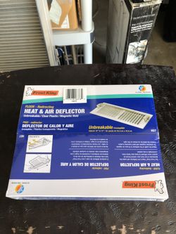 FROST KING Heat & Air Deflector 10-14 inches Clear Plastic.