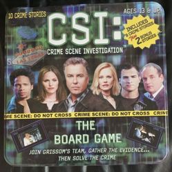 CSI Crime Scene Investigation The Board Game Fun To Play With Friends And Family 