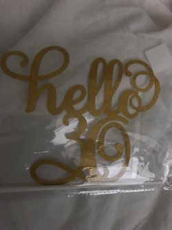 Hello 30 cake topper