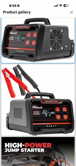XtremepowerUS 75A Battery Charger 12V/24V Car Motorcycles Battery Charger Booster Mode, 7 Stage Charging, Battery Maintainer Trickle Charger 21 120$