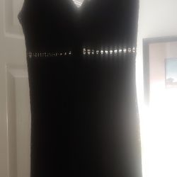 Charlotte RusseCharlotte Russe Womens Size Small Lined Dress Sleeveless V-Neck Black