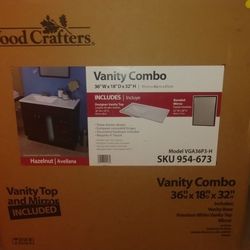 New 36in wide bathroom vanity