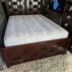 Queen Bed Frame And Mattress 