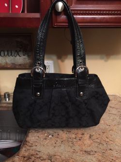 Black coach bag