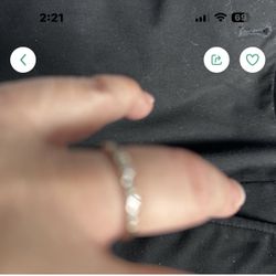Ready Diamonds Ring  Size 7 With Receive Buy From FredMeyer Jewelry Shose Size 37