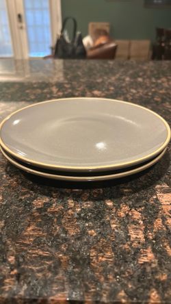 Stoneware Plates and Spoon Rest