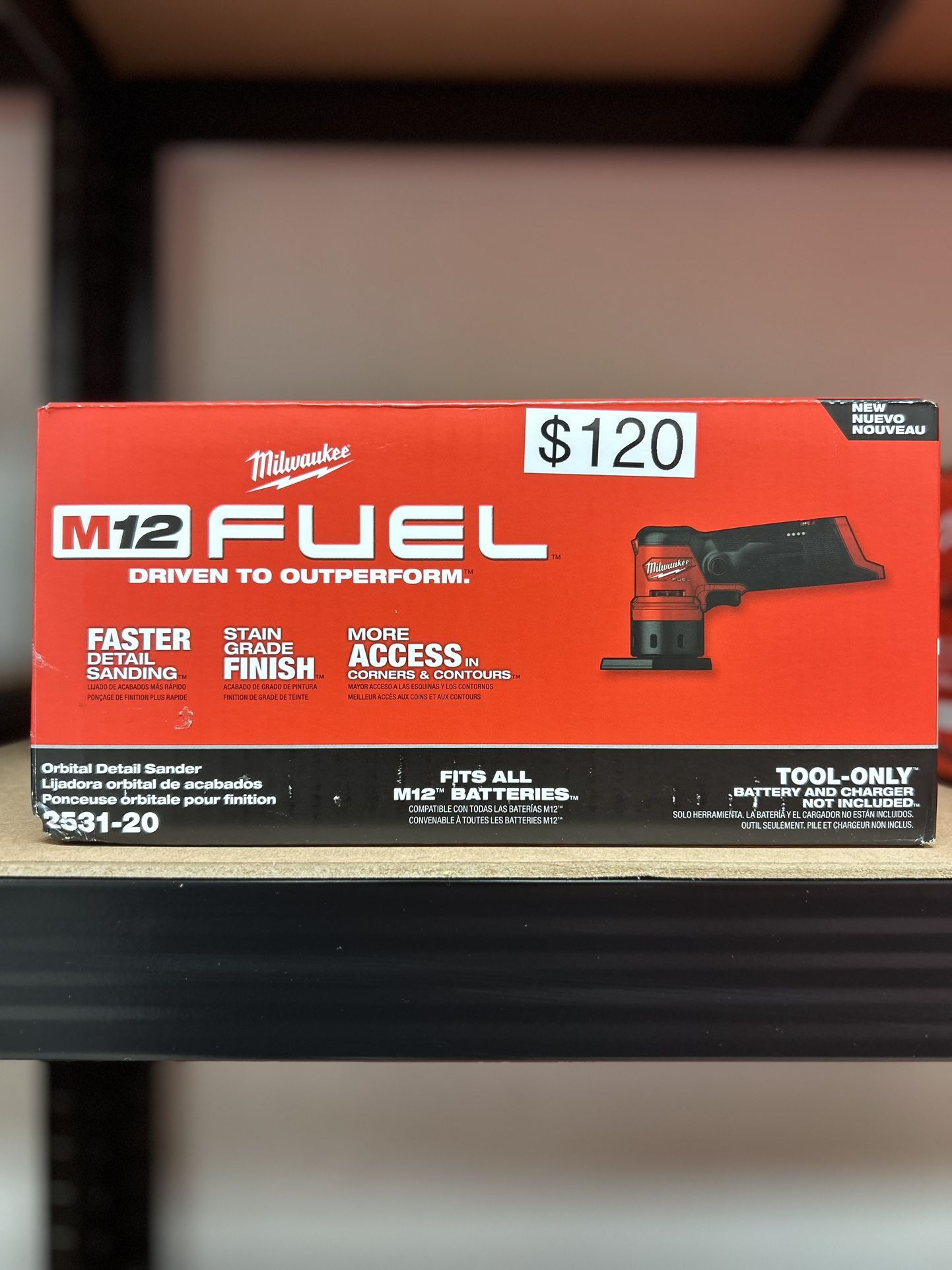 Milwaukee M12 Fuel Orbital Detail Sander 