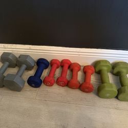 9pc Dumbbell Weights