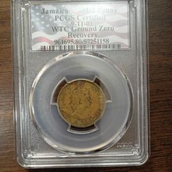 PCGS 1/2 Penny From Twin Towers On 911