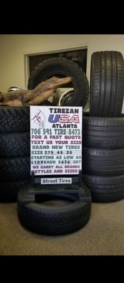 275 45 20 BRAND NEW TIRE TIRES $109 EACH $436 SET