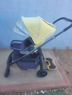 *Cleaned* Uppa Baby Cruz Yellow W/Piggyback