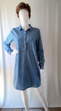 Denim Shirt Dress Long Sleeve