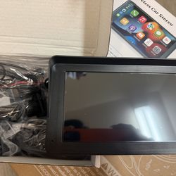 portable wireless car stereo with back up camara for any car