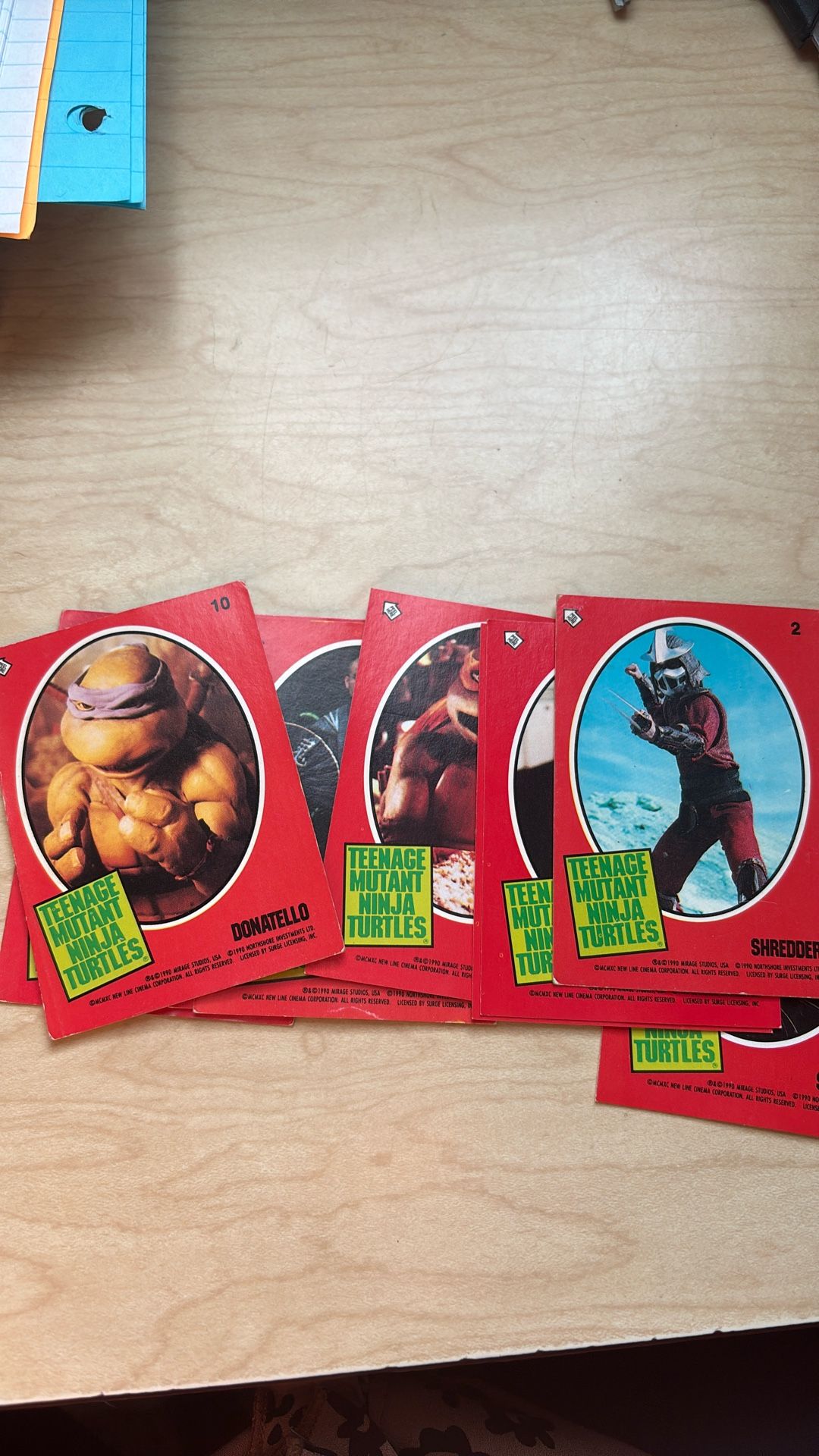 1990 Tmnt Trading Cards