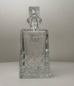 Crystal Glass Diamond Cut Decanter Barware