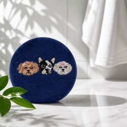Blue velvet jewelry travel kit