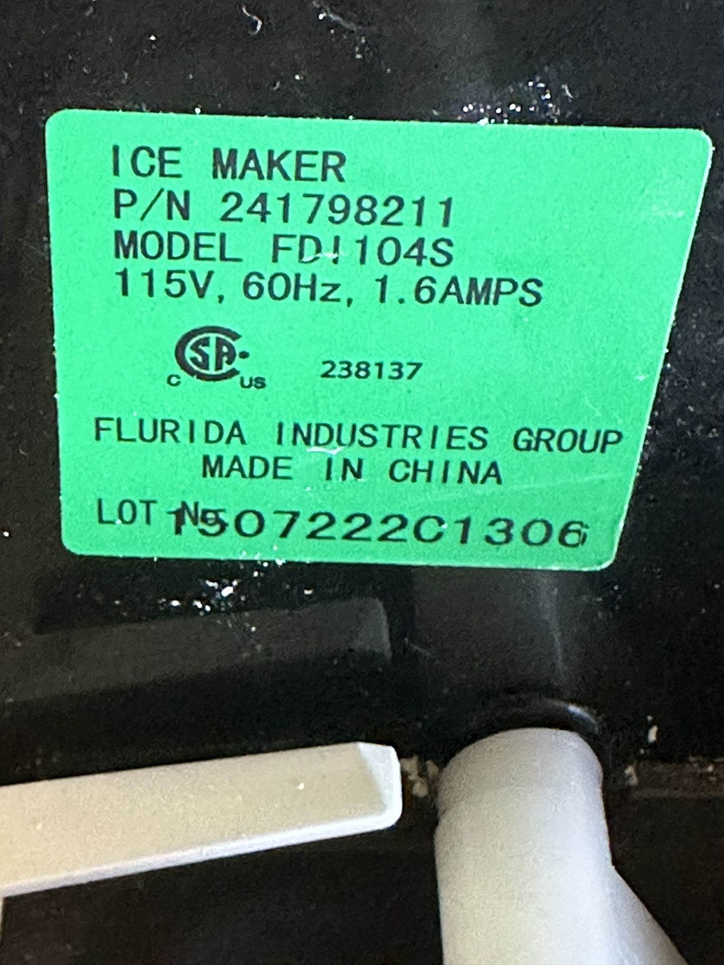 frigidaire ice maker model fd1104s