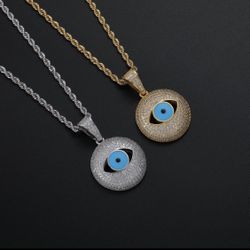 Necklace Evil Eye Gold Plated 