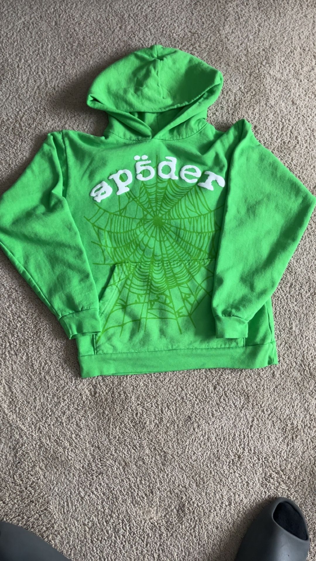 Green Legacy Sp5der Hoodie Size S Mens
