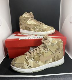 Womens Nike Dunk High Desert Camo DX2314-200 size 8.5 Deadstock