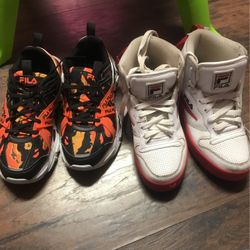 2 Pairs Of FILA sneakers 