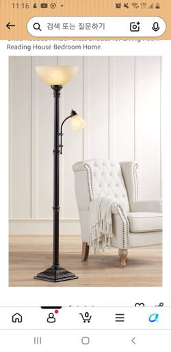 Regency Hill Garver 72 1/2" Tall Bronze Side Light Torchiere Floor Lamp