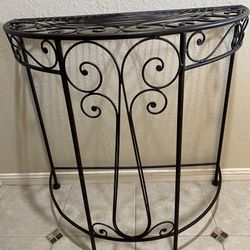 Metal Half  Moon Table 