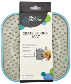 Max and Marlow Crate Travel Bowl Kit and Crate Lick Mat Square Dogs Two otems