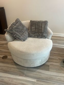 Soletren Beige Accent Chair