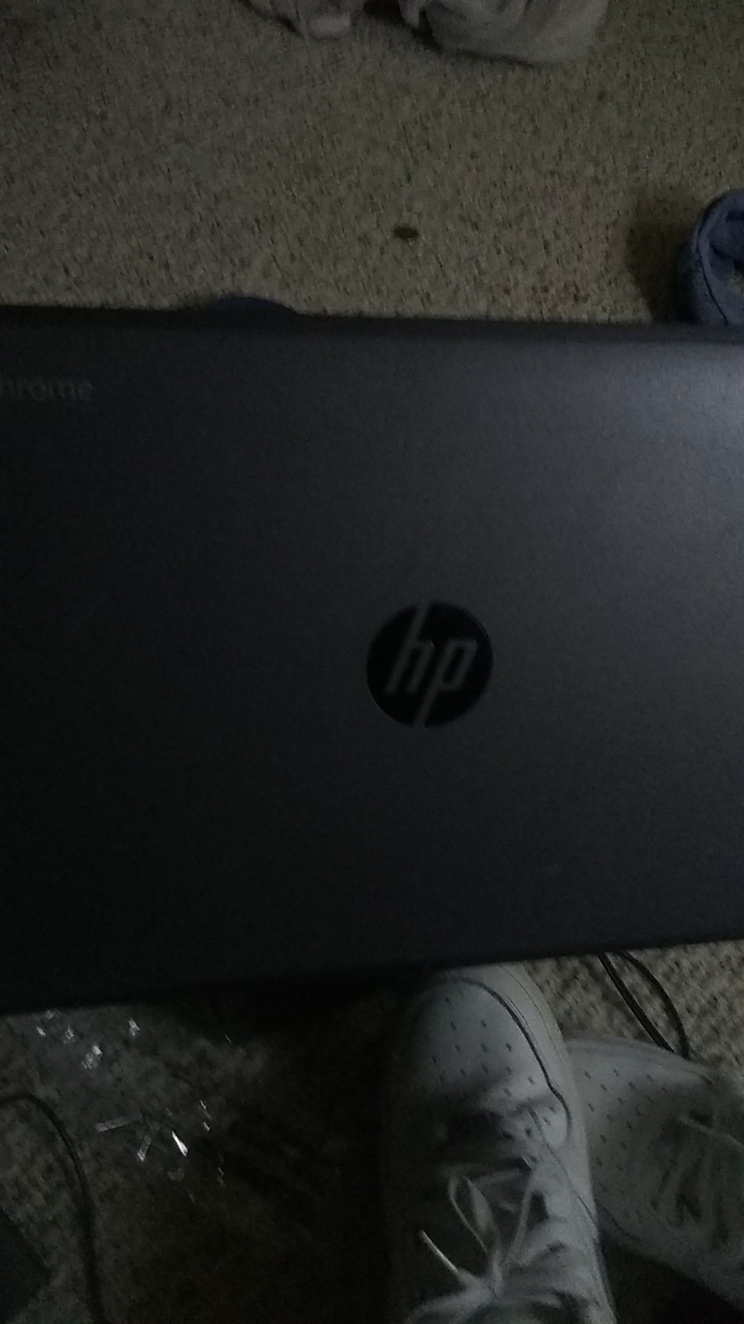 HP chrome laptop