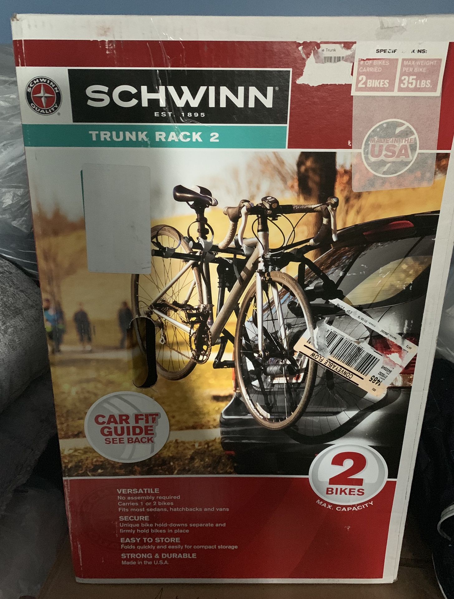 Schwinn trunk rack 2 bikes