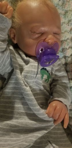 Adorable Reborn Baby, blonde curls