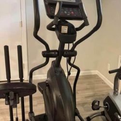 Elliptical, mini bike , squat machine 